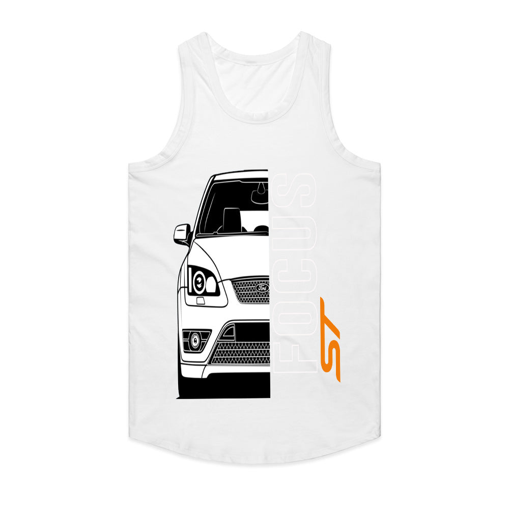Focus ST Minimalist Front Profile T-Shirt – Clean Line Art Edition