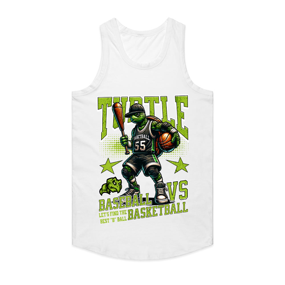 Turtle Showdown: Baseball vs Basketball Tee