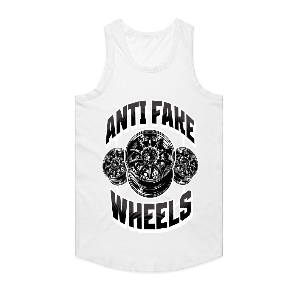 Anti Fake Wheels Car Enthusiast T-Shirt – Authentic Rims Only Edition