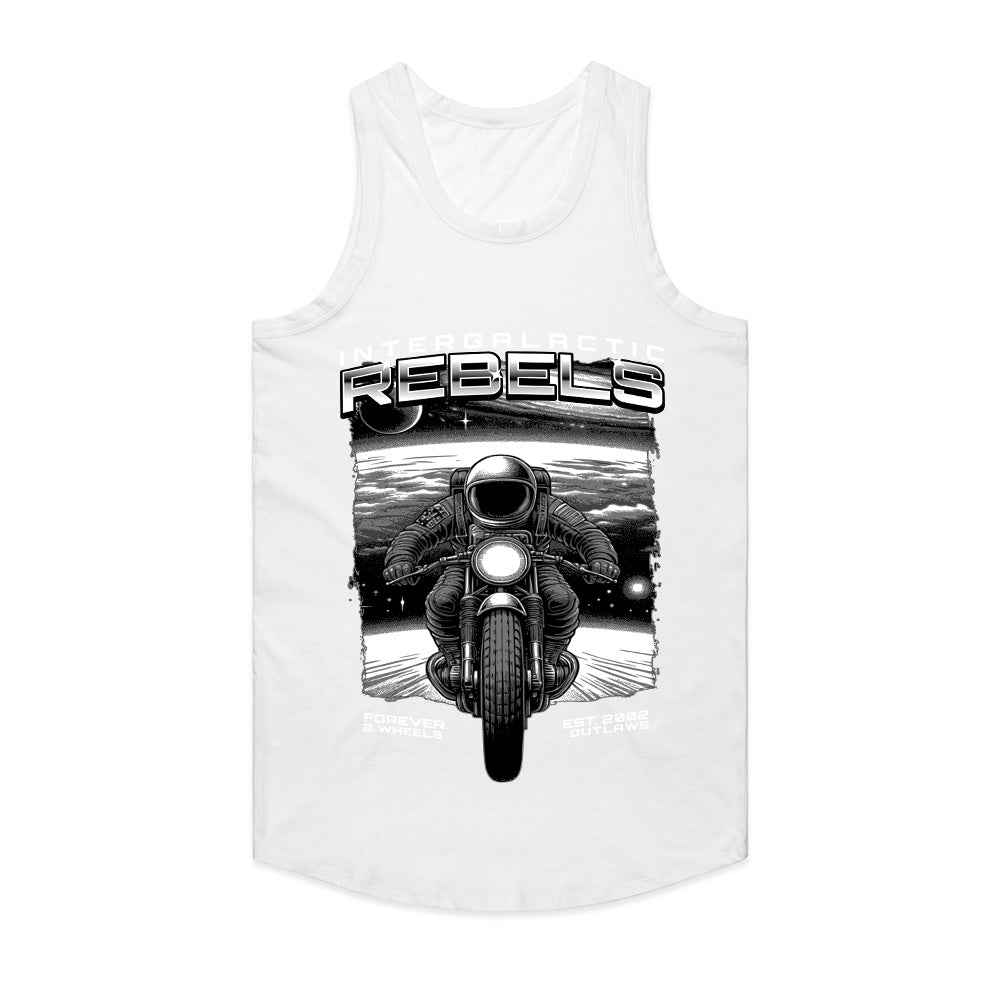 Intergalactic Rebels – Cosmic Motorcycle Outlaw T-Shirt