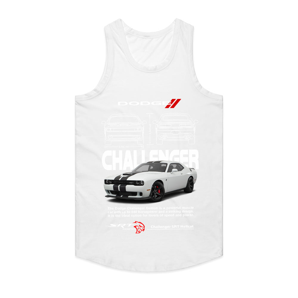Dodge Challenger SRT Hellcat – Power & Precision Muscle Car T-Shirt