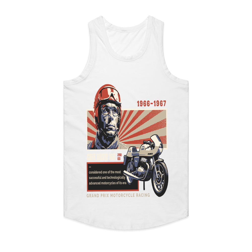 Vintage Grand Prix Café Racer 166 – Retro Motorcycle Racing T-Shirt