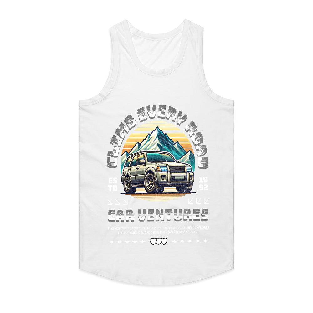 Climb Every Road - Car Ventures Adventure SUV T-Shirt