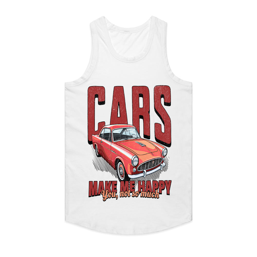 Cars Make Me Happy Funny Classic Car T-Shirt