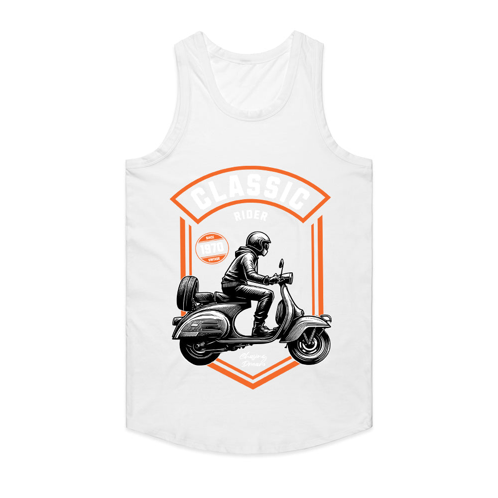 Classic Rider – Vintage Scooter Enthusiast T-Shirt
