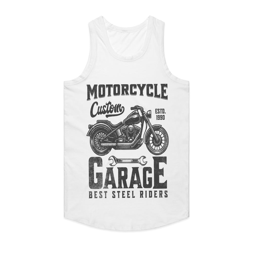 Custom Motorcycle Garage – Best Steel Riders T-Shirt