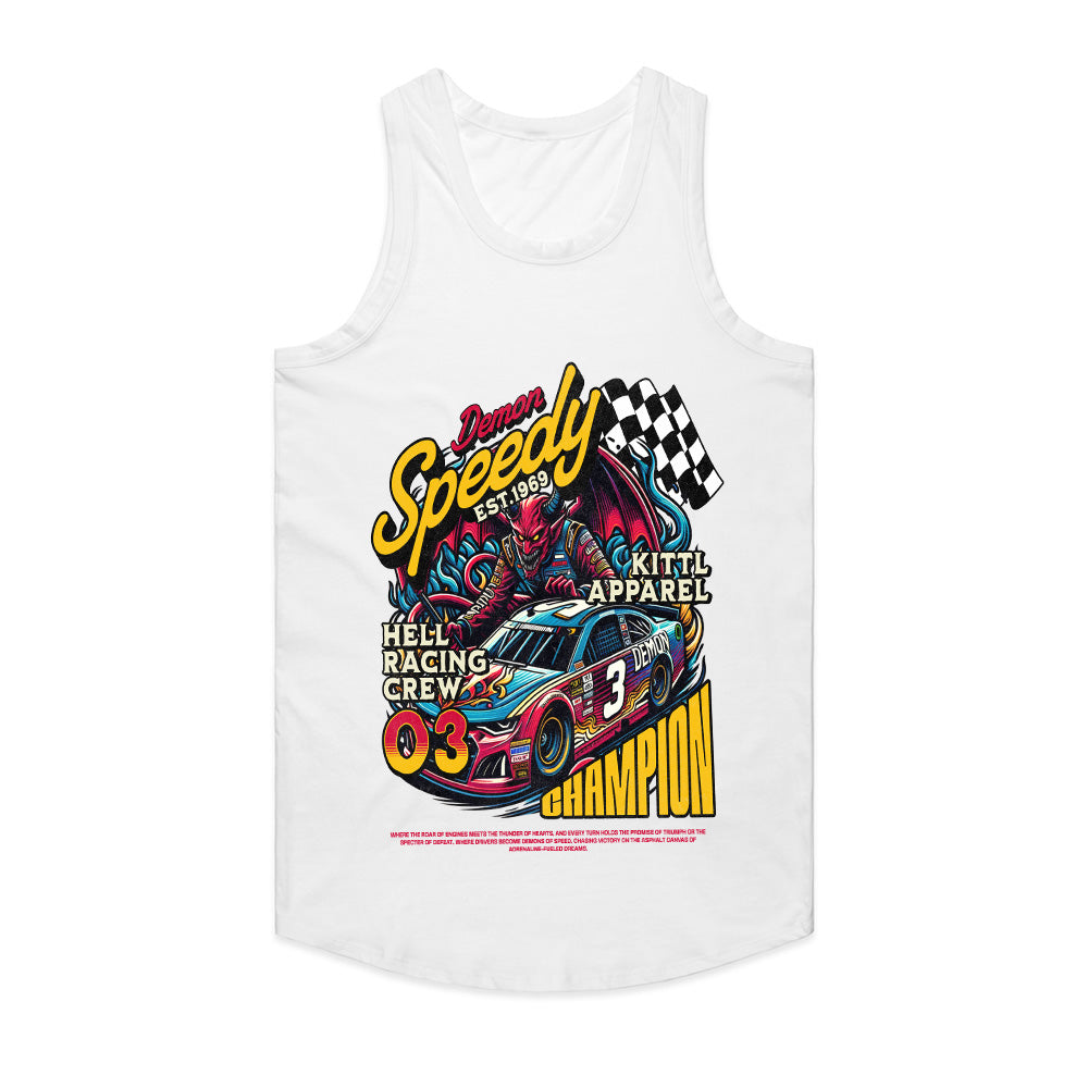 Demon Speedy Champion - Hell Racing Crew Nascar Tee
