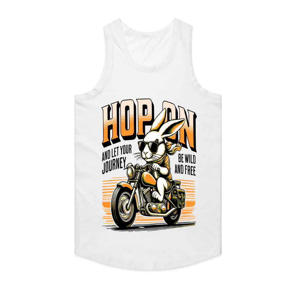 Hop On – Cool Biker Rabbit Adventure T-Shirt