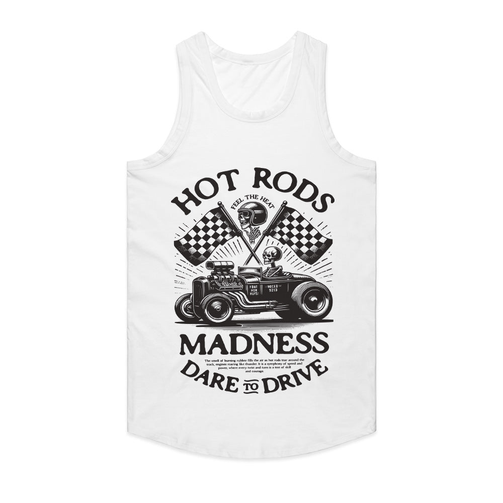 Hot Rods Madness: Dare to Drive Skull Racer T-Shirt
