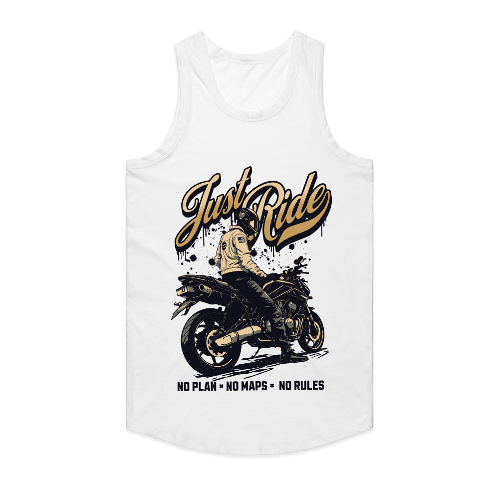 Just Ride – Minimalist Biker Spirit T-Shirt