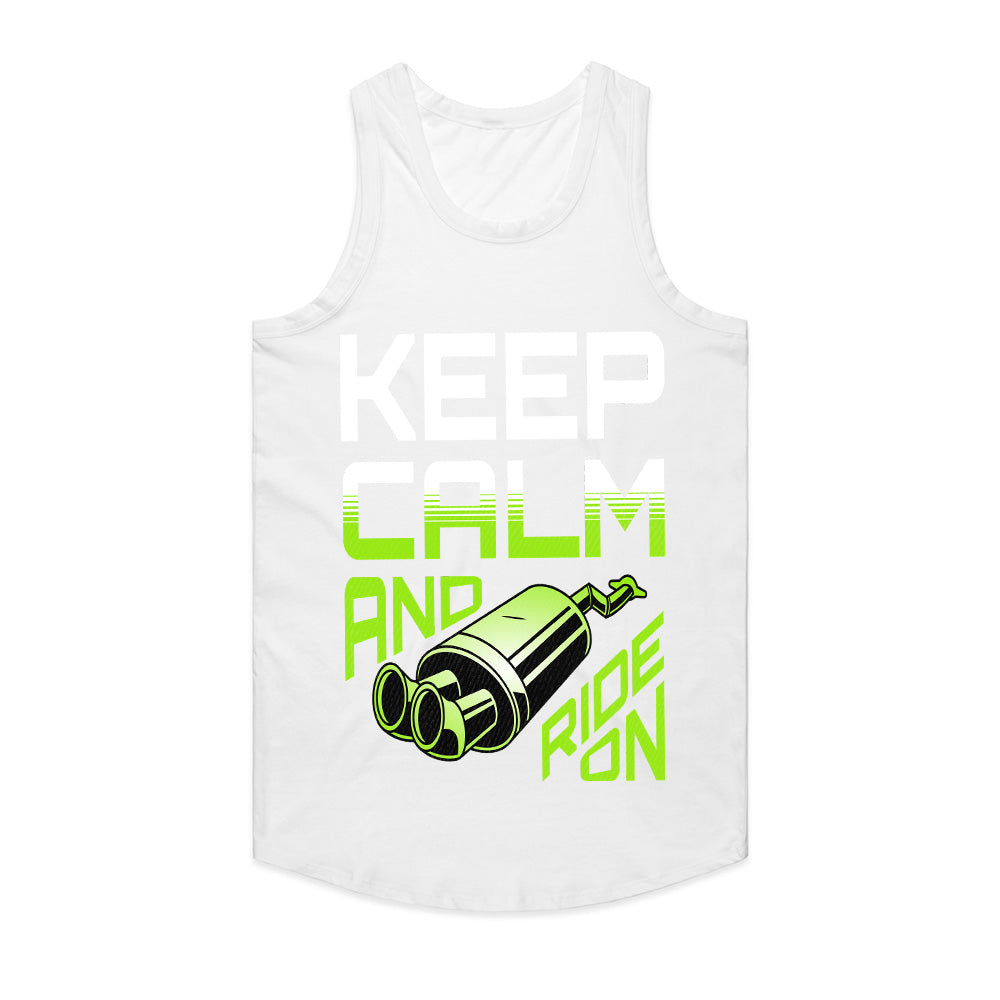 Keep Calm and Ride On: Turbo Exhaust Streetwear T-Shirt