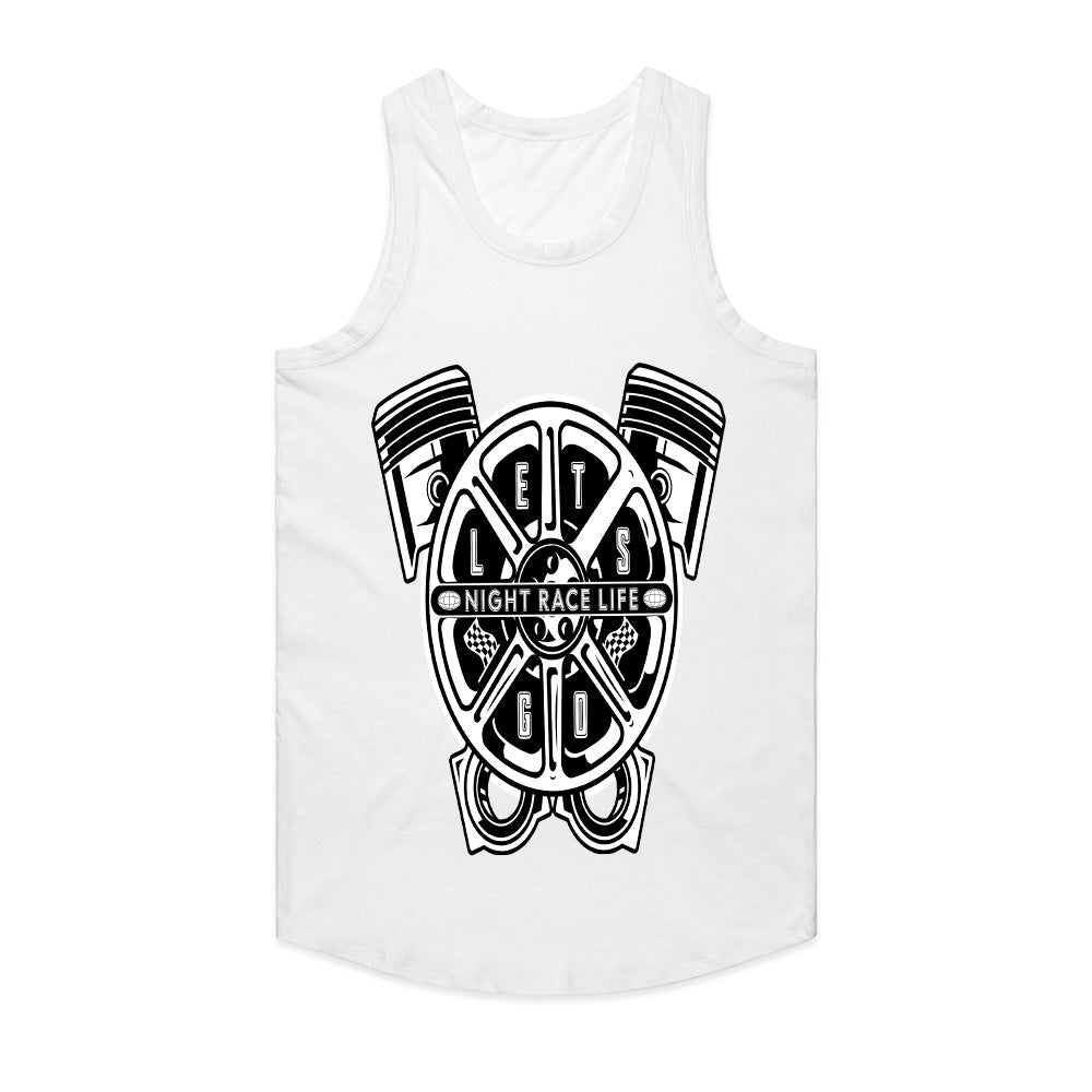 Let’s Go: Night Race Life Engine Art T-Shirt