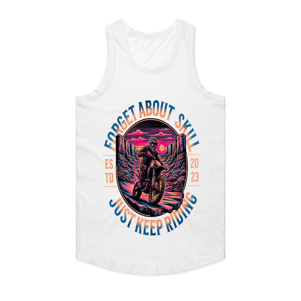 Forget About Skill – Just Keep Riding Adventure Motocross T-Shirt
