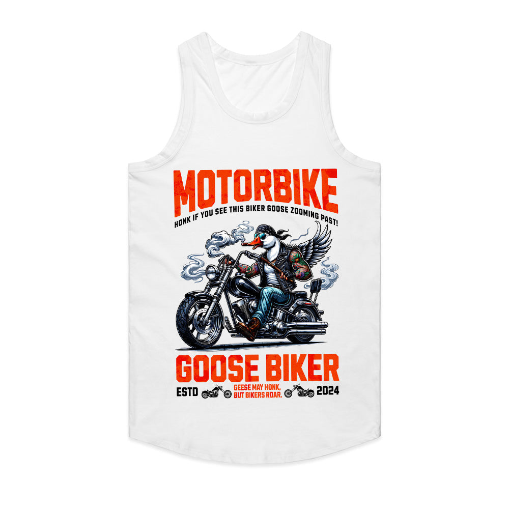 Goose Biker – Honk & Roar Funny Motorcycle T-Shirt