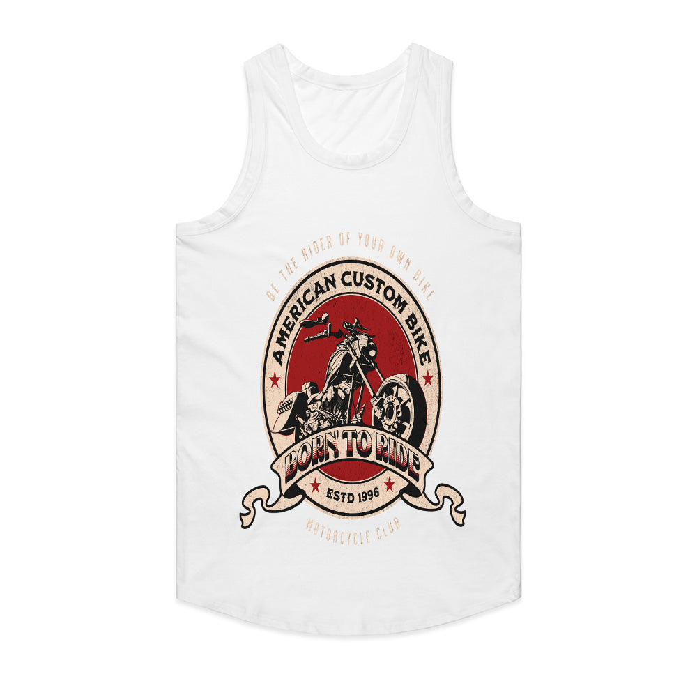 Born to Ride – American Custom Bike Club Vintage Biker T-Shirt