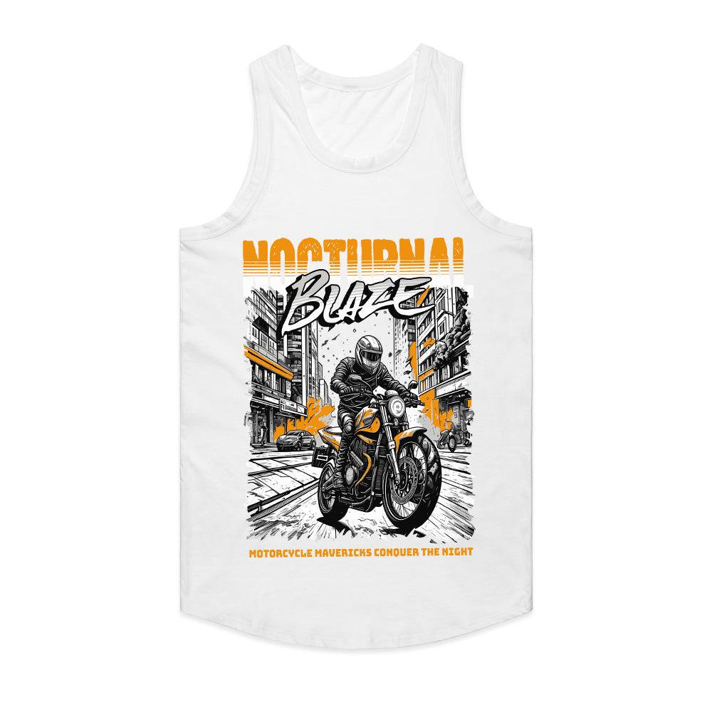 Nocturnal Blaze – Motorcycle Mavericks Graphic T-Shirt