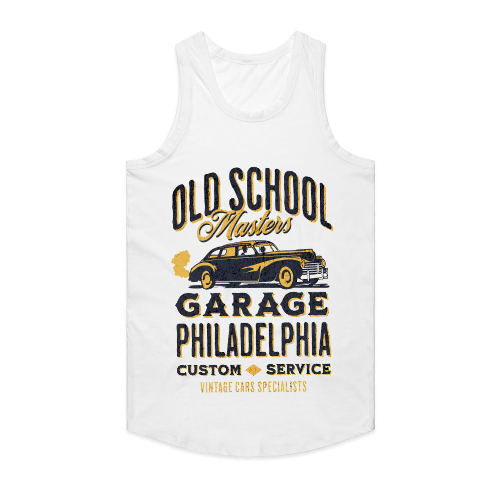 Old School Masters Garage T-Shirt – Philadelphia Vintage Car Edition
