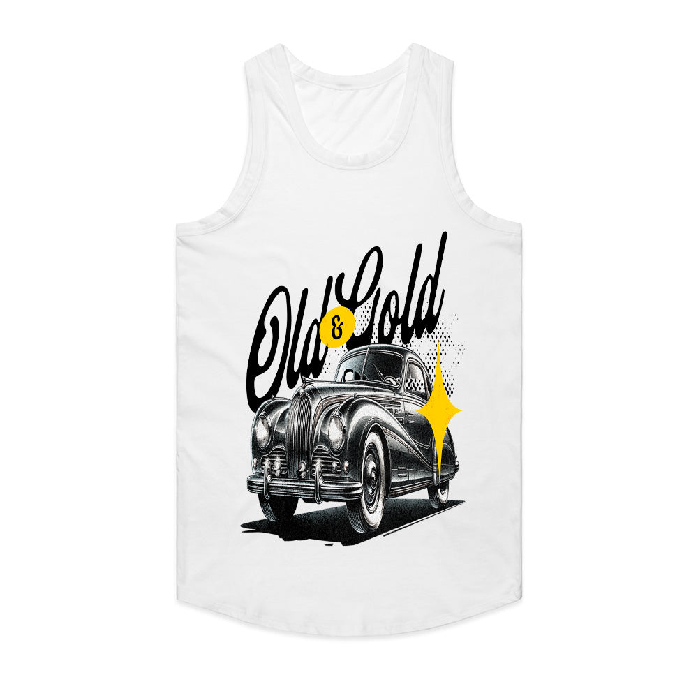 Old & Gold Vintage Classic Car T-Shirt – Timeless Elegance Edition