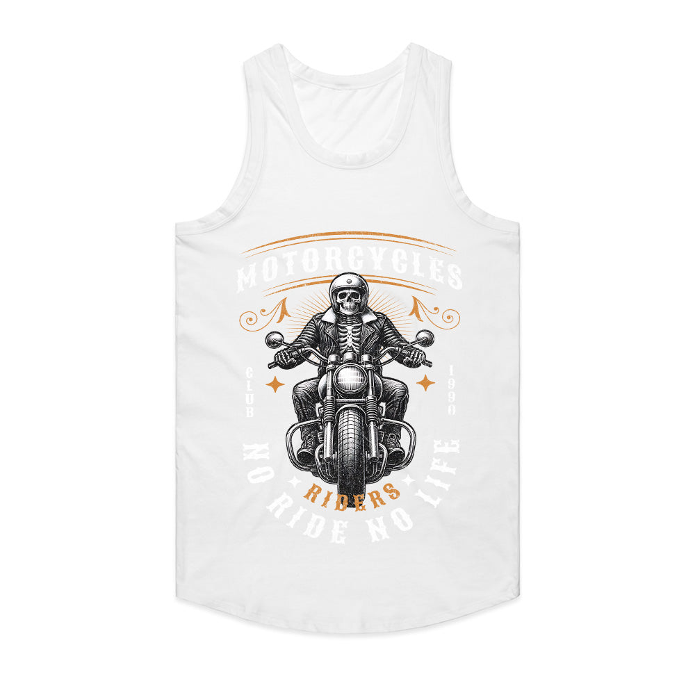 No Ride No Life T-Shirt – Skeleton Biker Club Tee