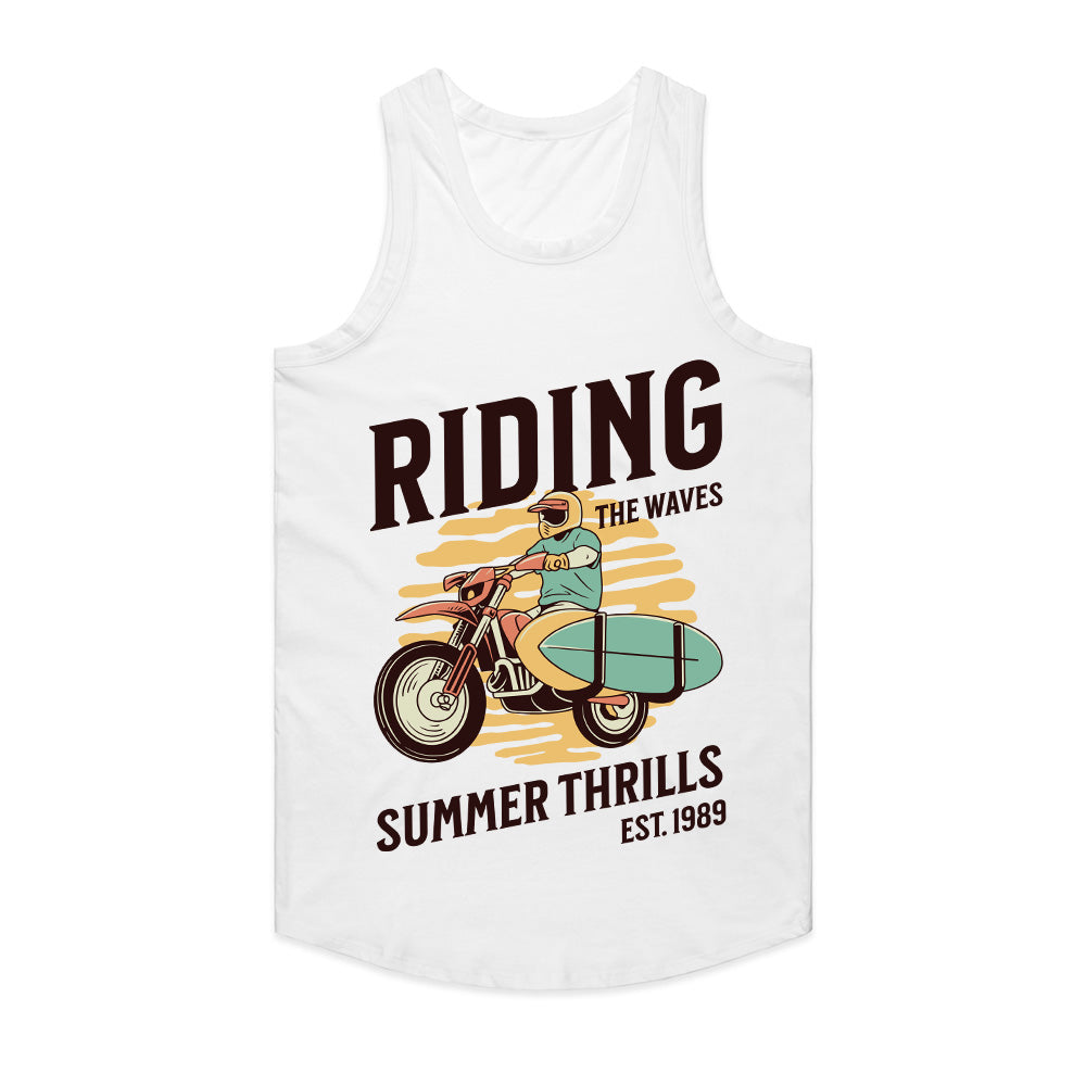 Riding the Waves T-Shirt – Surf & Motorcycle Adventure Tee