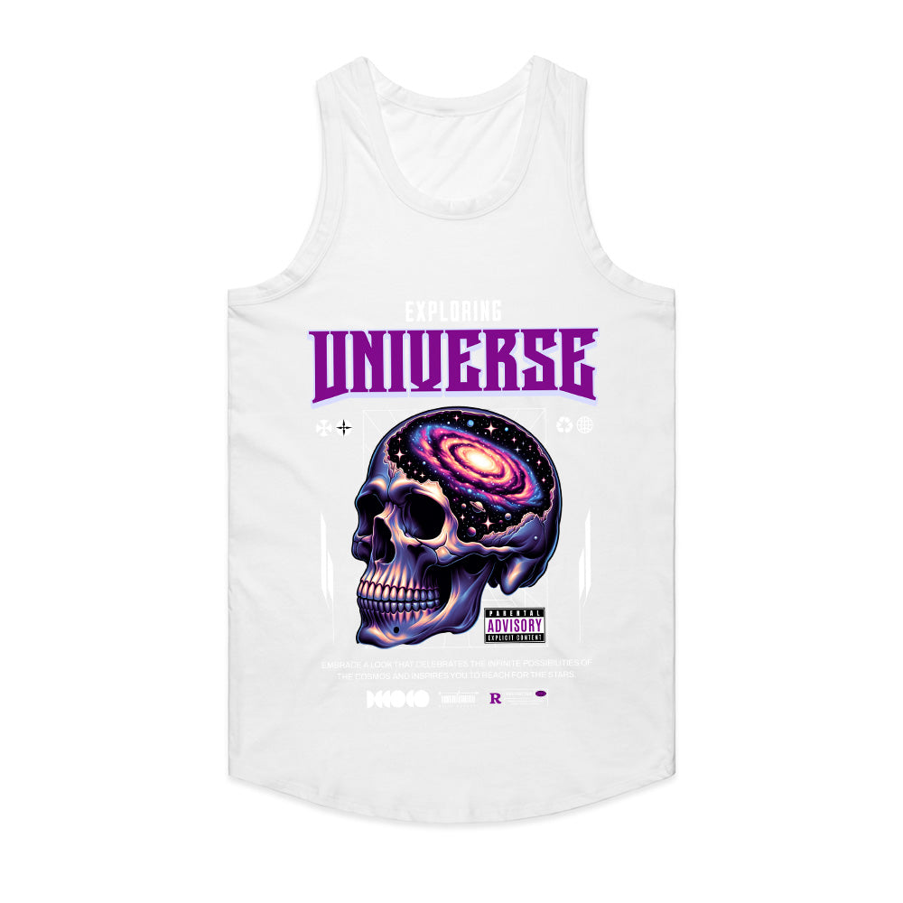 Galactic Mind: Exploring Universe Skull Tee