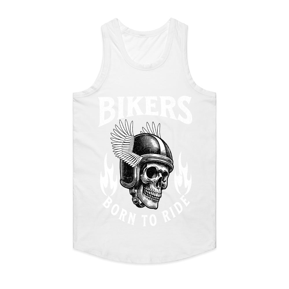 Bikers Born to Ride T-Shirt – Winged Skull Motorcycle Tee