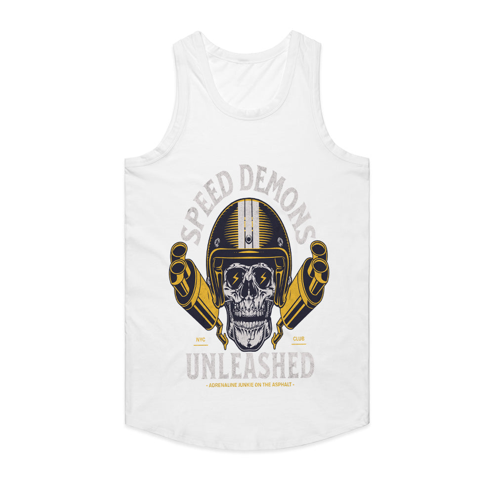 Speed Demons Unleashed T-Shirt – Hardcore Biker Skull Tee