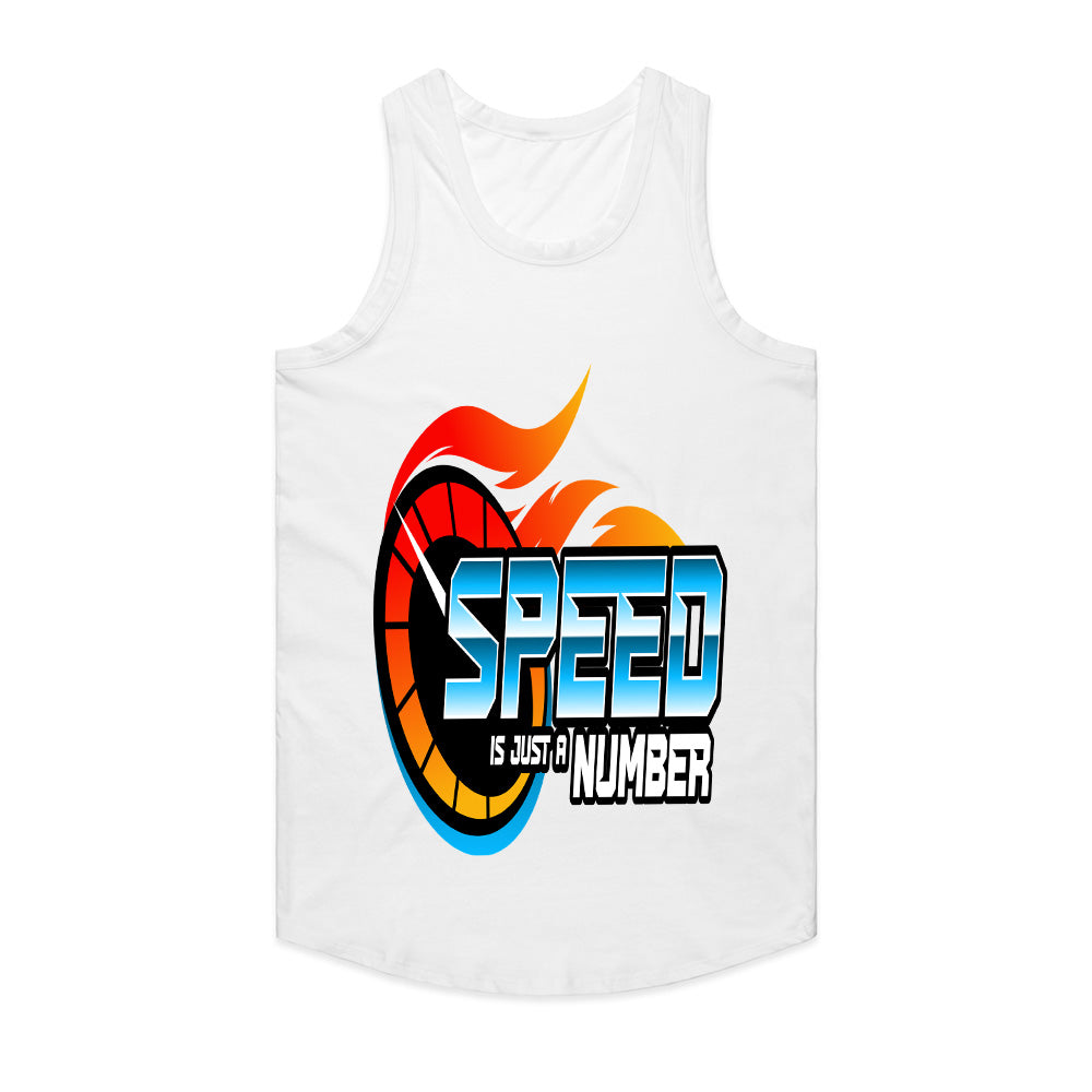 Speed Is Just a Number T-Shirt – Bold Racing Flame Graphic Tee