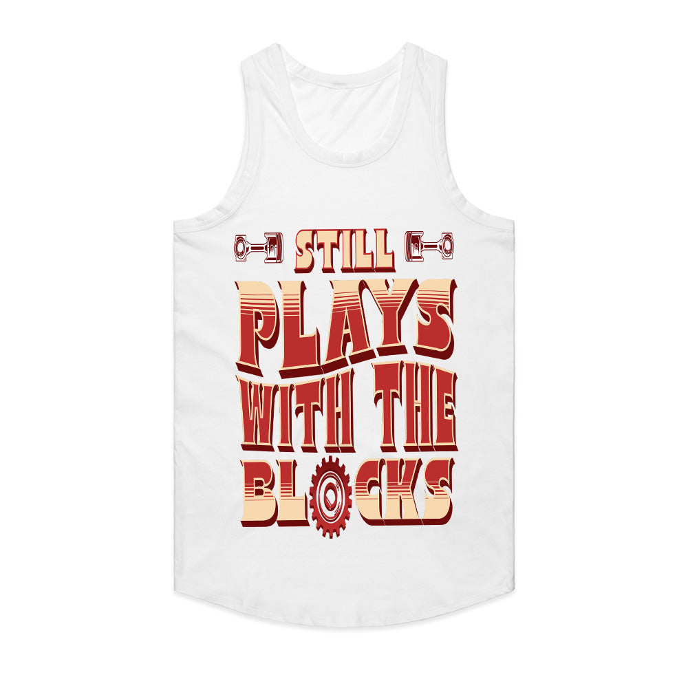 Still Plays With The Blocks – Engine Builder’s Gearhead T-Shirt