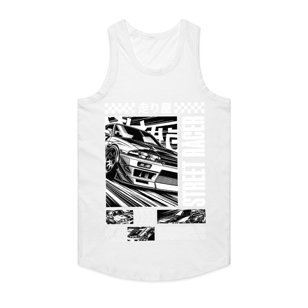 Street Racer Japan – Monochrome Drift Manga Legend T-Shirt