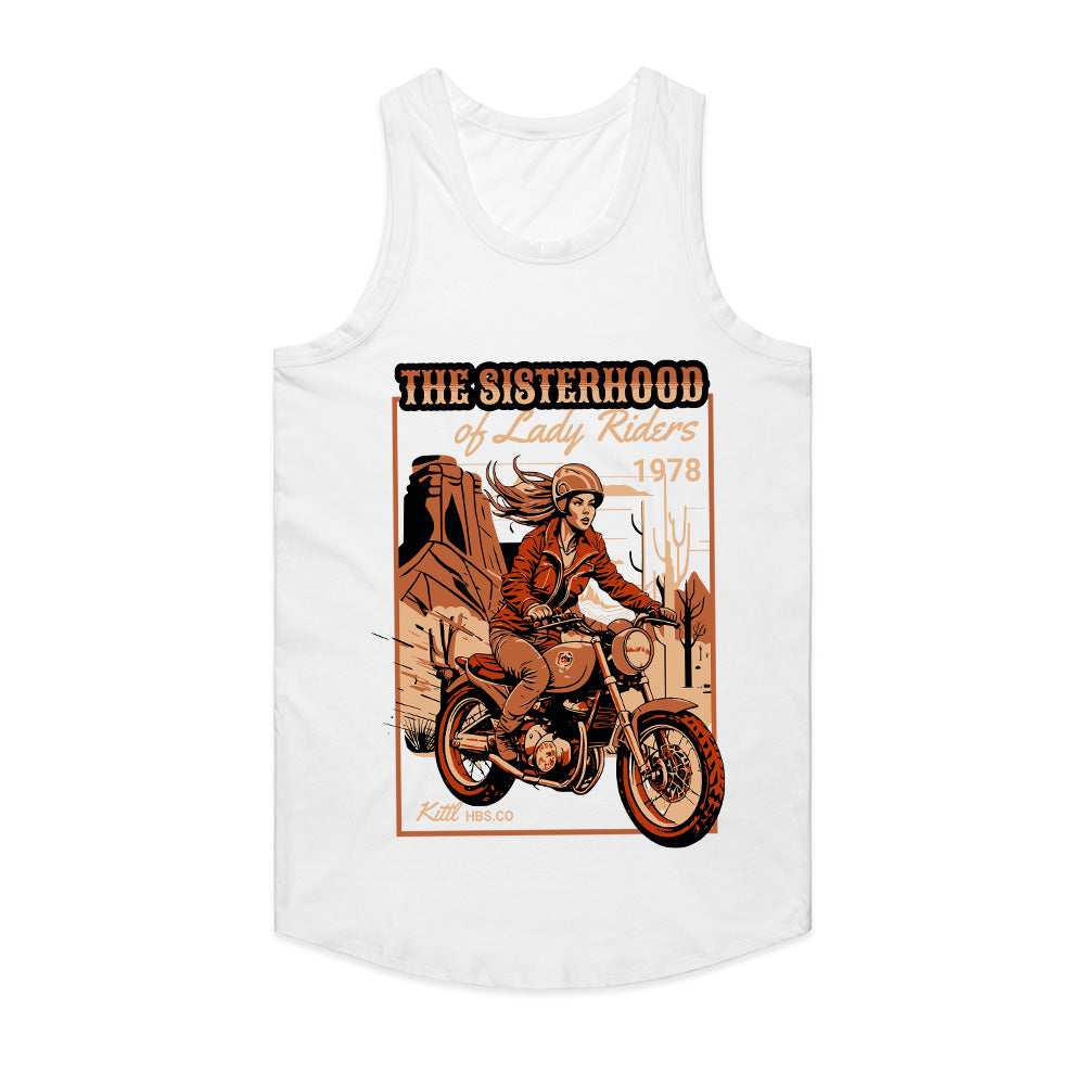 The Sisterhood of Lady Riders T-Shirt – Vintage Biker Woman Tee
