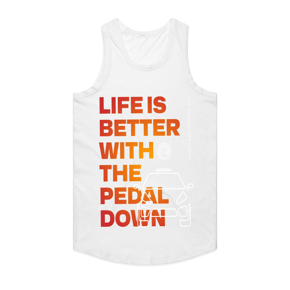 Pedal Down Lifestyle – Car Enthusiast Minimalist Racing T-Shirt