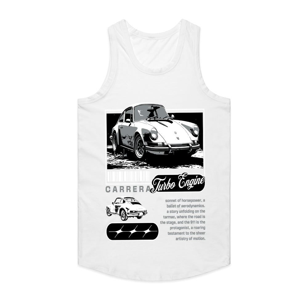 Vintage Porsche Carrera Turbo Engine – Retro Car Enthusiast T-Shirt