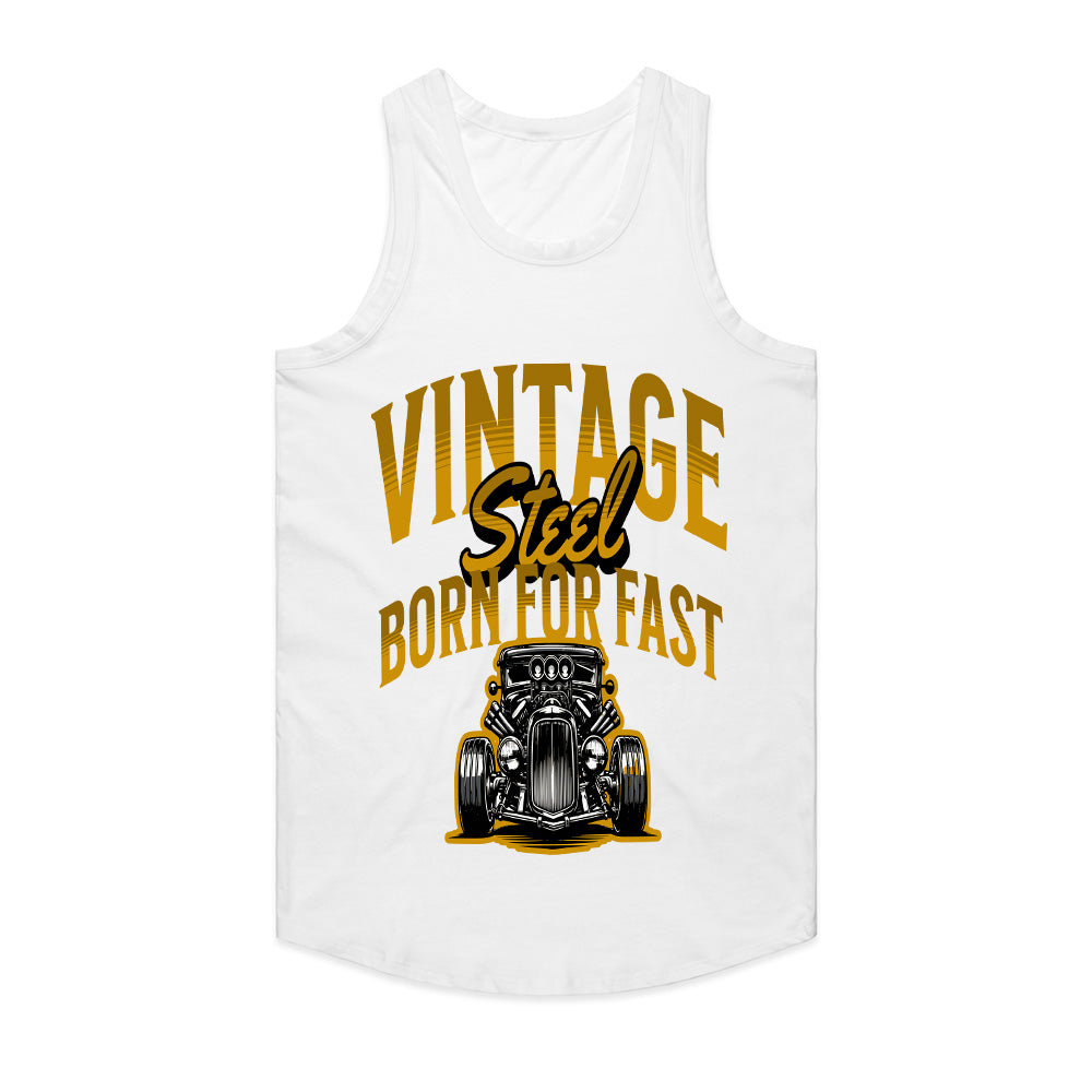 Vintage Steel — Born for Fast Classic Hot Rod Car T-Shirt