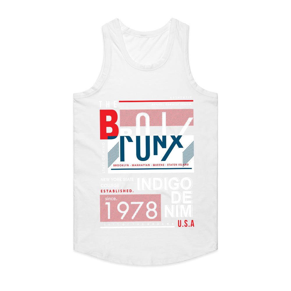 Bronx Bound – Indigo Denim Statement Tee