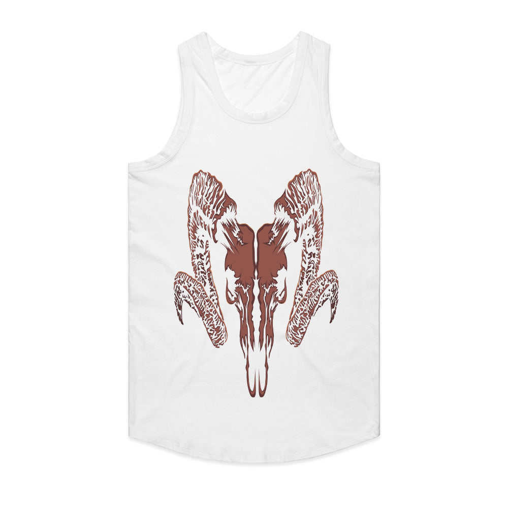 Infernal Horns: Crimson Skull Sigil Tee