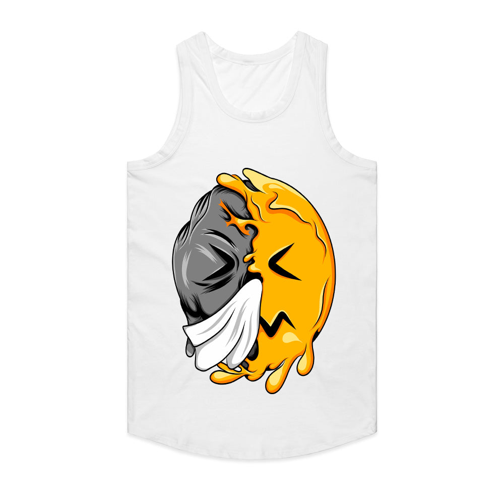 Crying Chaos: Masked Emoticon Split Tee