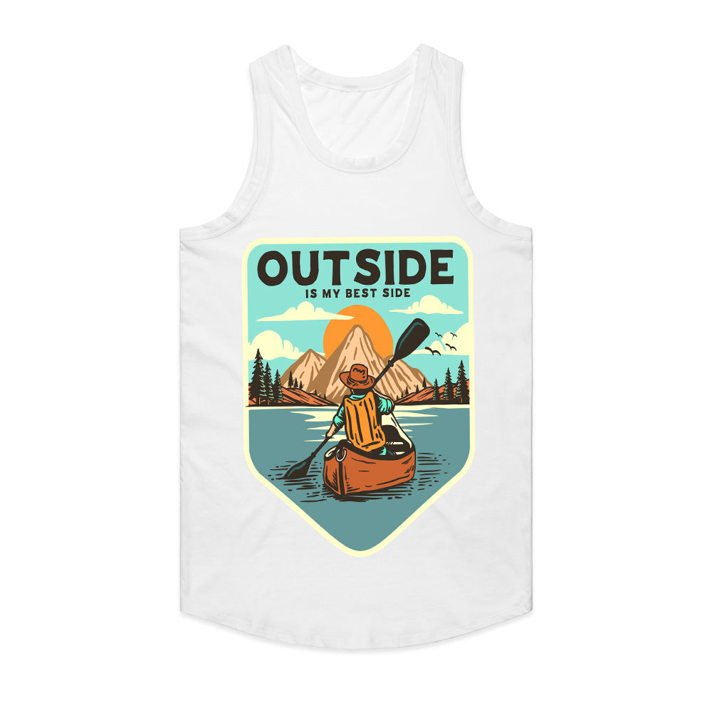 Outside Is My Best Side - Adventure Canoe Tee
