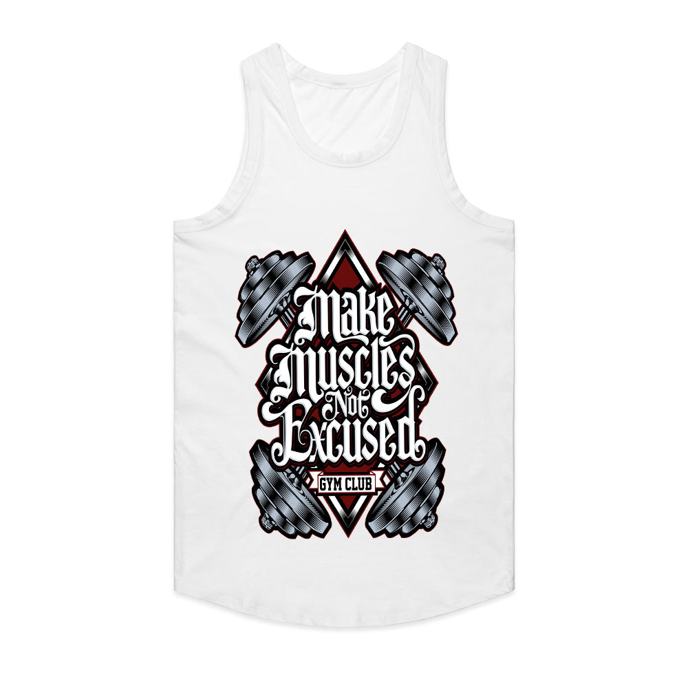 Make Muscles Not Excuses - Gym Motivation Tee