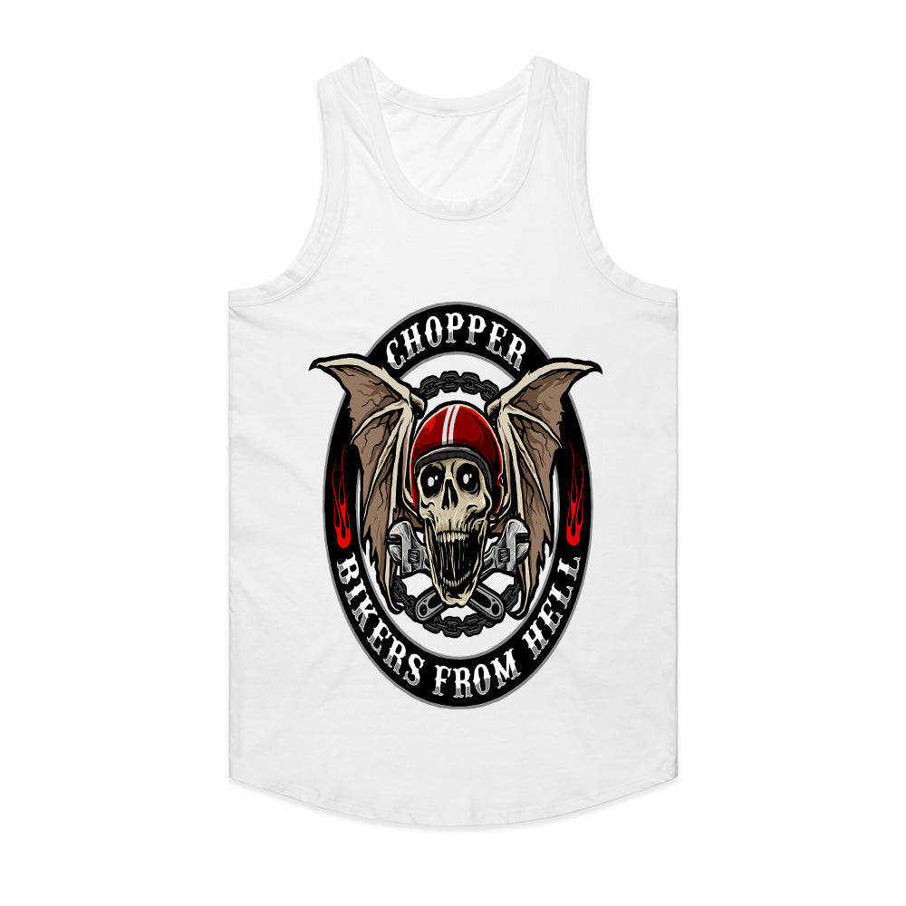 Bikers From Hell - Chopper Skull Rider Tee