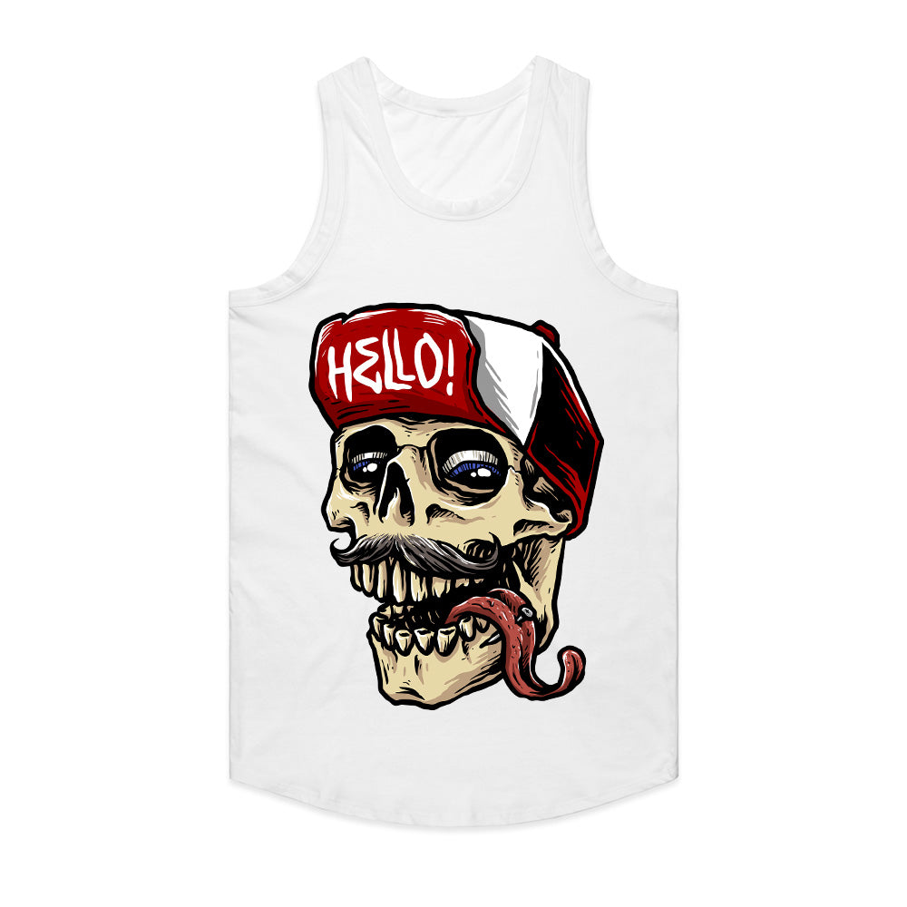 Hello Skull - Funky Undead Streetwear Tee