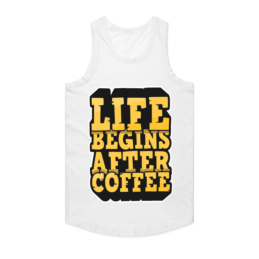 Life Starts With Coffee - Bold Typography Tee