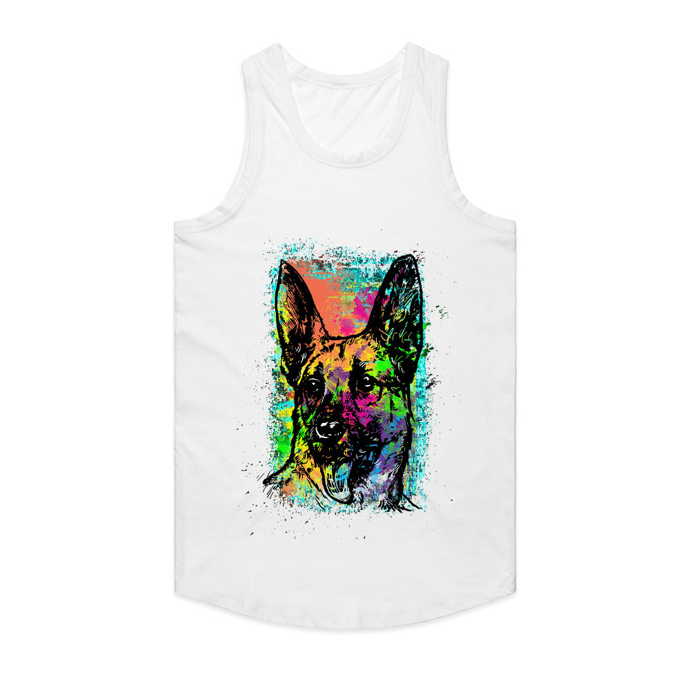 Neon Sentinel – German Shepherd Spectrum Tee