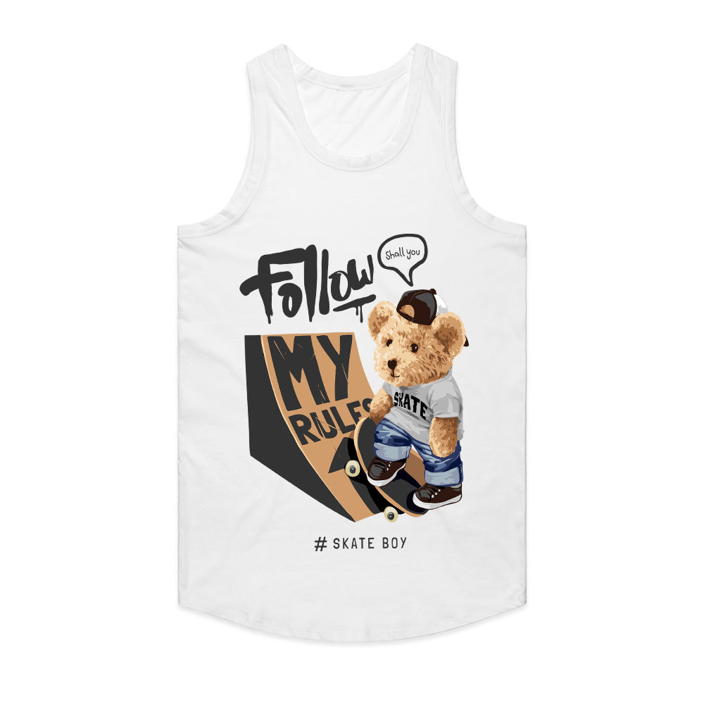 Skate Boy Bear: My Rules Tee