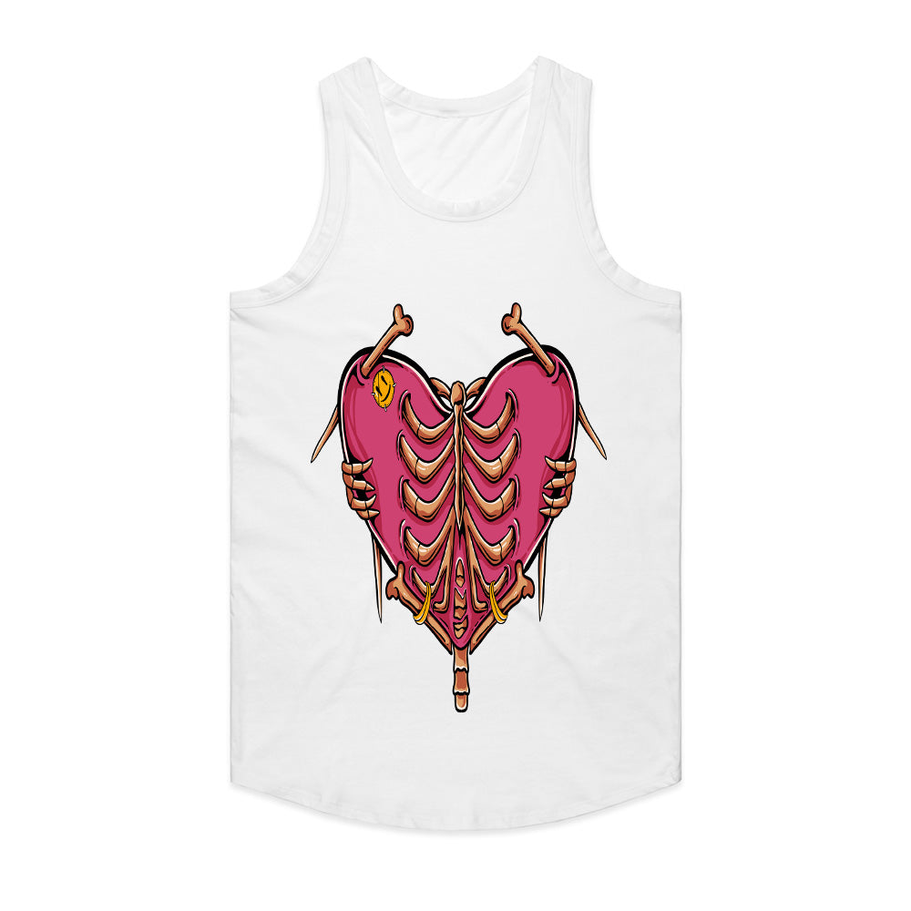 Stitched & Exposed – Ribbed Heart Tee
