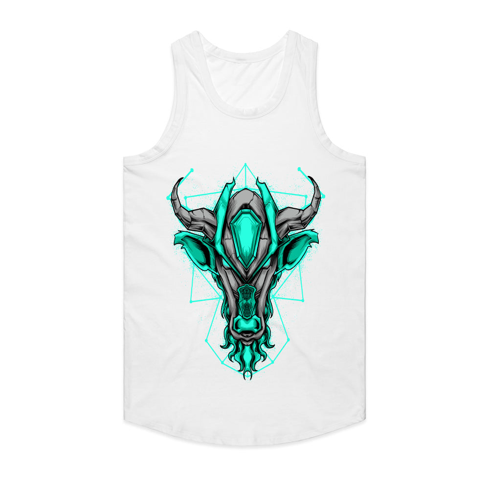 Cyber Minotaur – Neon Core Beast Tee