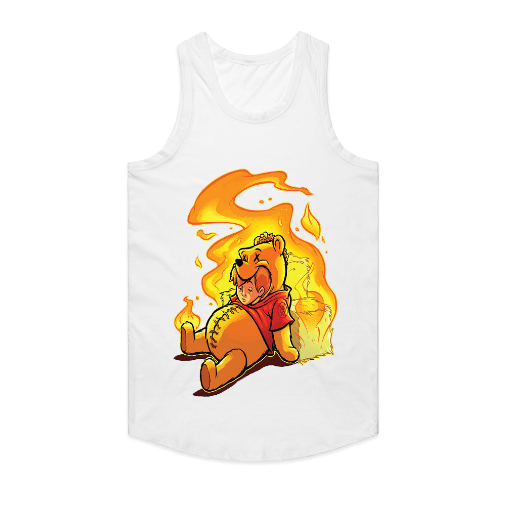 Burning Innocence: Twisted Bear Flame Tee