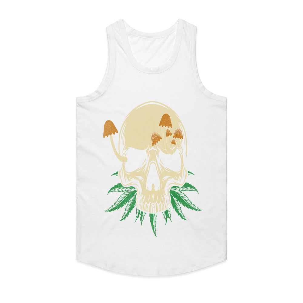 Skull Bloom: Mystic Fungi & Cannabis Fusion Tee