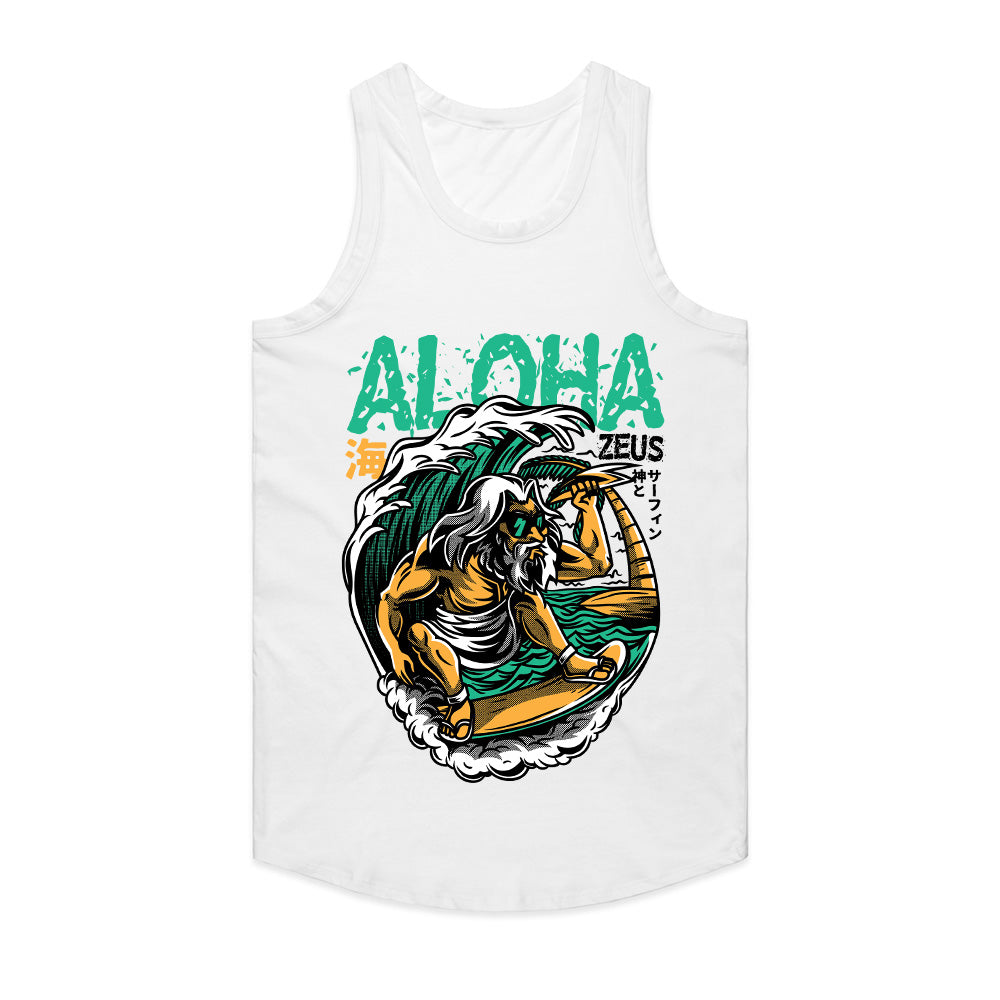 Aloha Zeus: Surfing God Tee