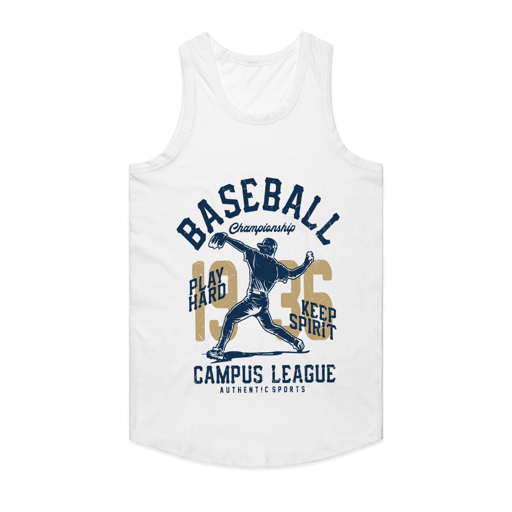Vintage Diamond Grit – Campus League Baseball Tee